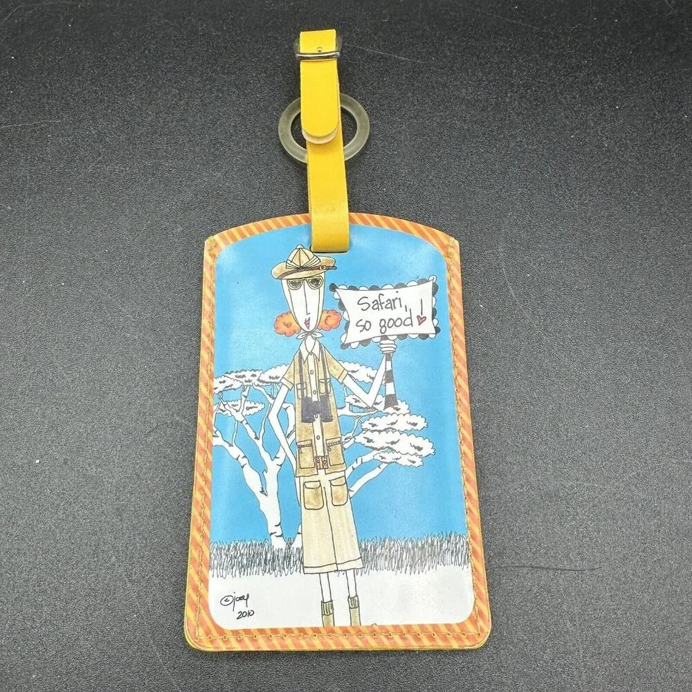 Dolly Mamas By Joey Luggage Tag Set of 5 Africa Holland Canada Kitschy